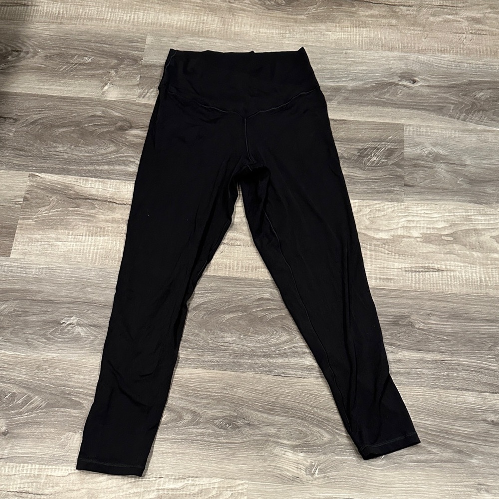 Aerie Black Crossover High-Rise 7/8 Real Me Offline Leggings Large L EUC